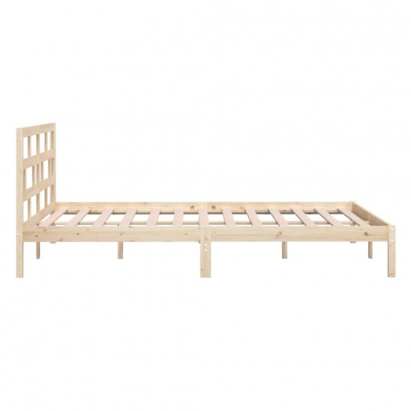 Cadre de lit Bois massif 135x190 cm Double