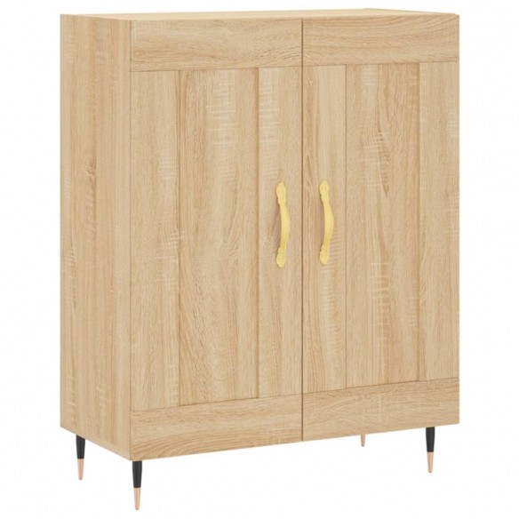 Buffet chêne sonoma 69,5x34x90 cm bois d'ingénierie