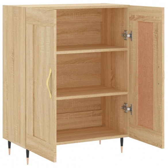 Buffet chêne sonoma 69,5x34x90 cm bois d'ingénierie