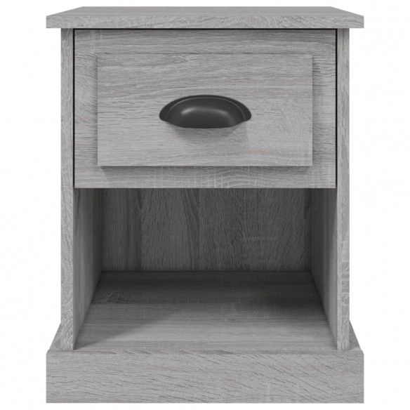 Table de chevet sonoma gris 39x39x47,5 cm bois d'ingénierie