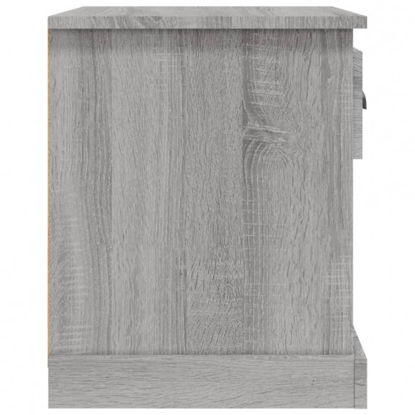 Table de chevet sonoma gris 39x39x47,5 cm bois d'ingénierie