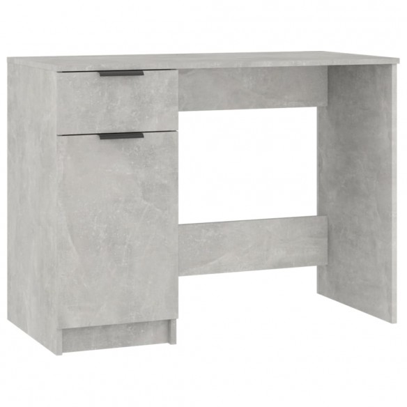 Bureau Gris béton 100x50x75 cm Bois d'ingénierie