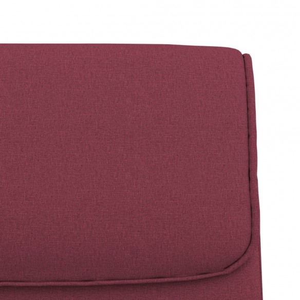 Banc Rouge bordeaux 100x64x80 cm Tissu