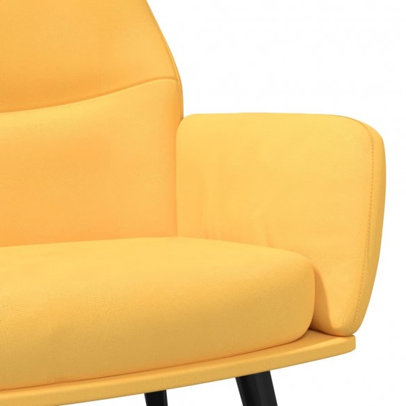 Chaise de relaxation Jaune moutarde Tissu