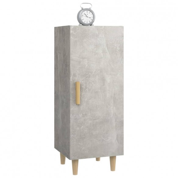 Buffet Gris béton 34,5x34x90 cm Bois d'ingénierie