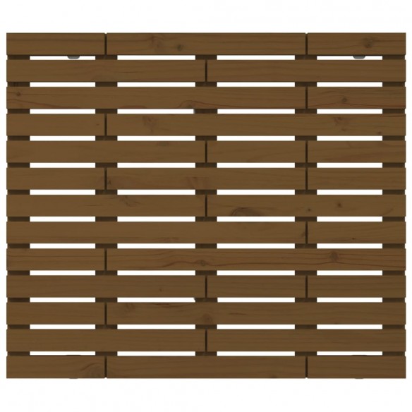 Tête de lit murale Marron miel 96x3x91,5 cm Bois massif de pin