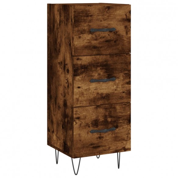 Buffet Chêne fumé 34,5x34x90 cm Bois d'ingénierie