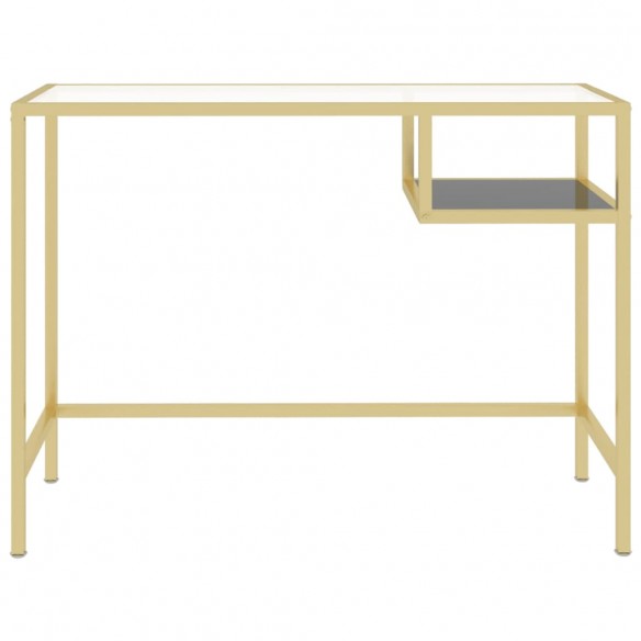 Bureau d'ordinateur Transparent 100x36x74 cm Verre trempé