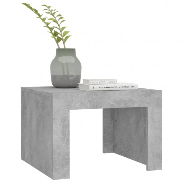 Table basse Gris béton 50x50x35 cm Aggloméré