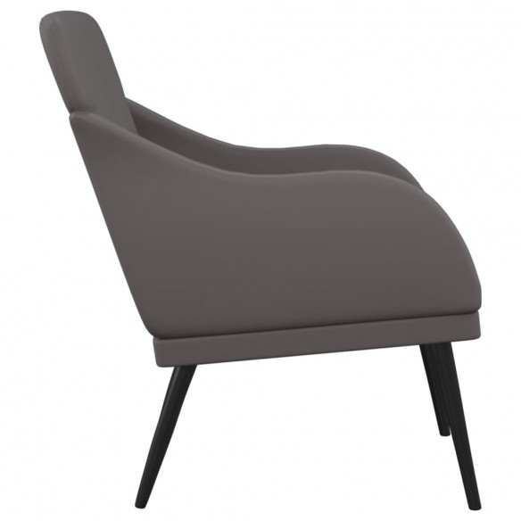 Fauteuil Gris 63x76x80 cm Similicuir