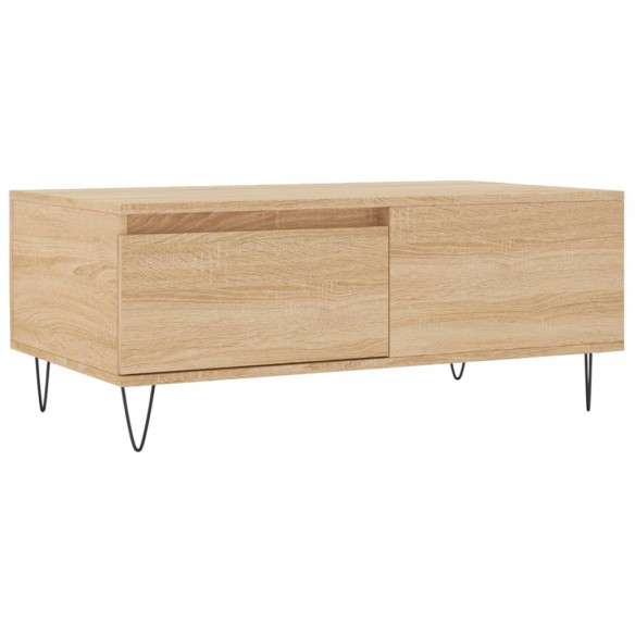 Table basse Chêne sonoma 90x50x36,5 cm Bois d'ingénierie