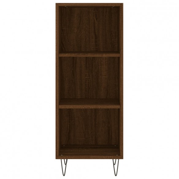 Buffet chêne marron 34,5x32,5x90 cm bois d'ingénierie