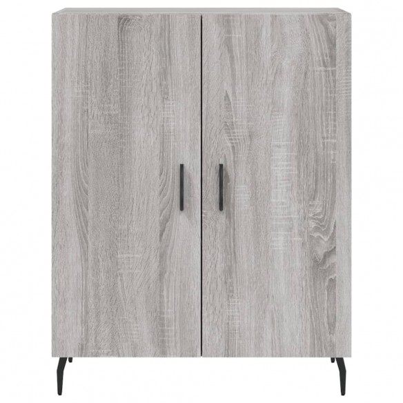 Buffet haut Sonoma gris 69,5x34x180 cm Bois d'ingénierie