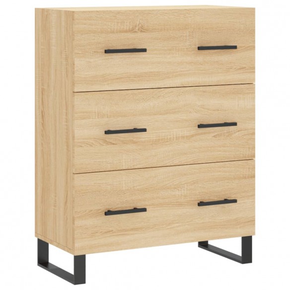 Buffet haut Chêne sonoma 69,5x34x180 cm Bois d'ingénierie