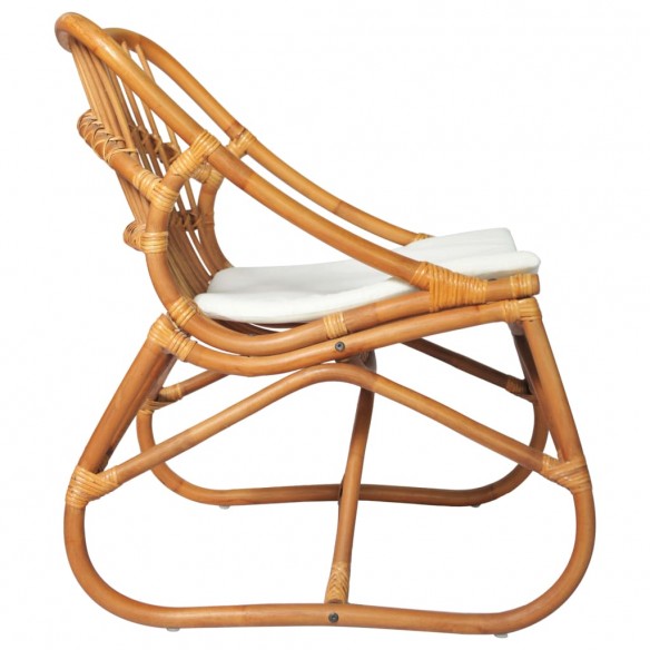 Chaise en rotin Marron clair Lin