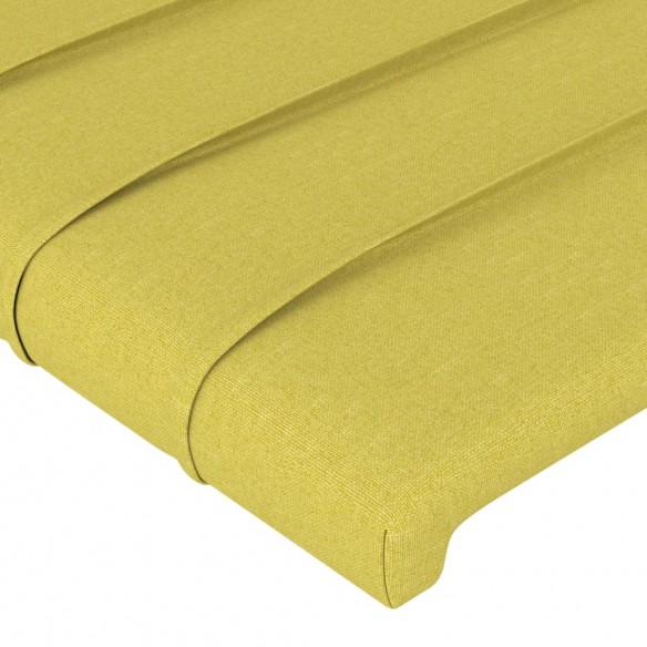 Têtes de lit 2 pcs Vert 72x5x78/88 cm Tissu