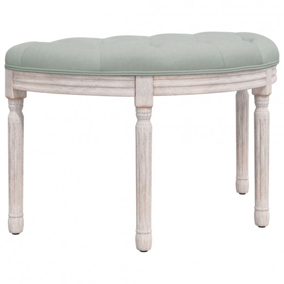 Banc Gris clair 81,5x41x49 cm Velours