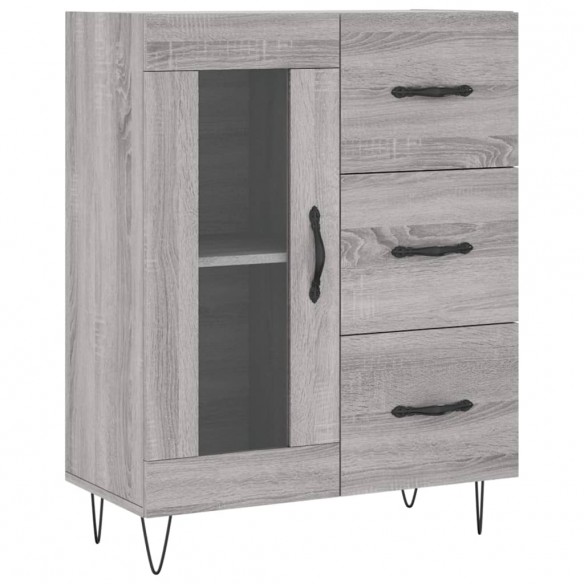 Buffet sonoma gris 69,5x34x90 cm bois d'ingénierie