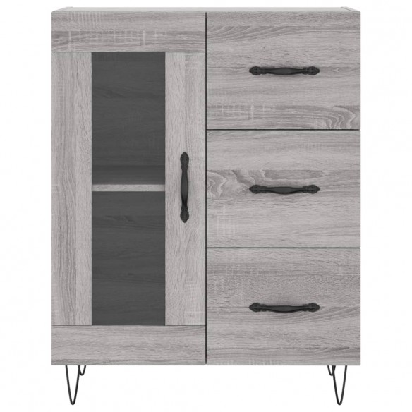 Buffet sonoma gris 69,5x34x90 cm bois d'ingénierie