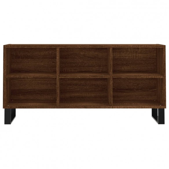 Meuble TV chêne marron 103,5x30x50 cm bois d'ingénierie