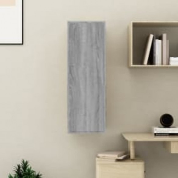 Meuble TV Sonoma gris 30,5x30x90 cm Bois d'ingénierie