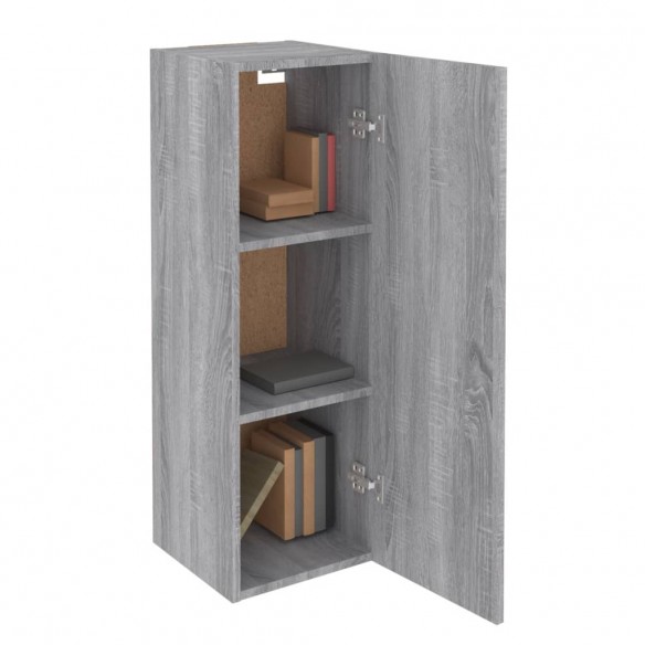 Meuble TV Sonoma gris 30,5x30x90 cm Bois d'ingénierie