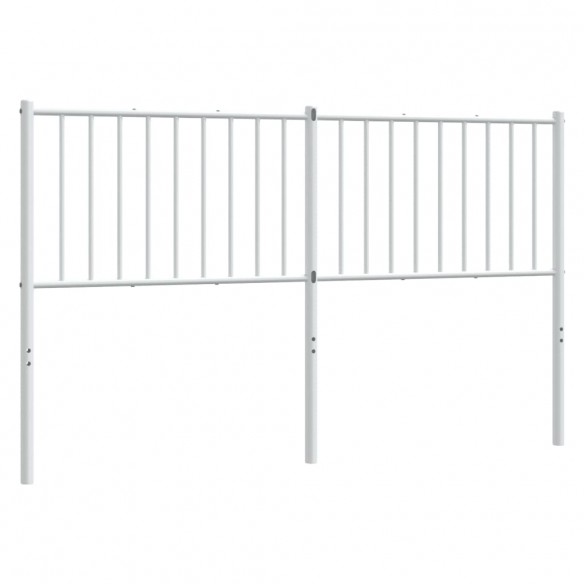 Tête de lit métal blanc 160 cm