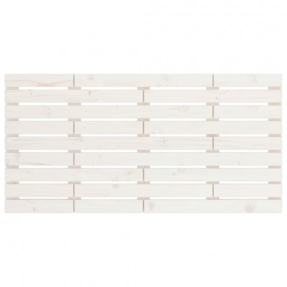 Tête de lit murale Blanc 141x3x63 cm Bois massif de pin