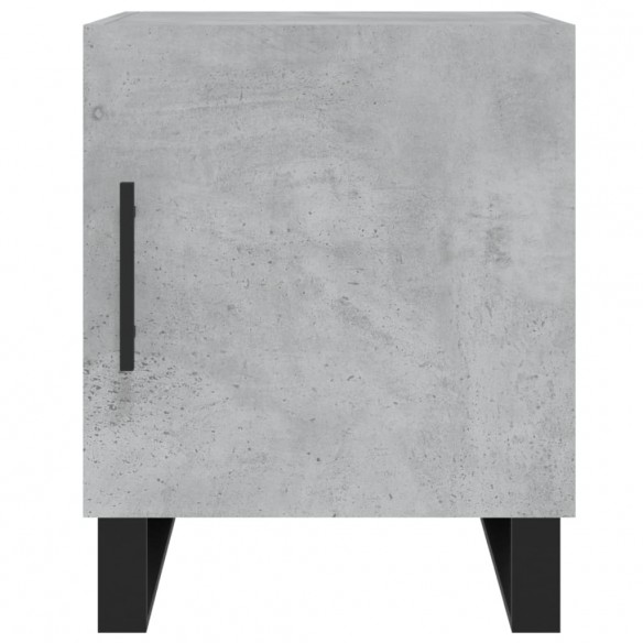 Tables de chevet 2 pcs gris béton 40x40x50 cm bois d’ingénierie