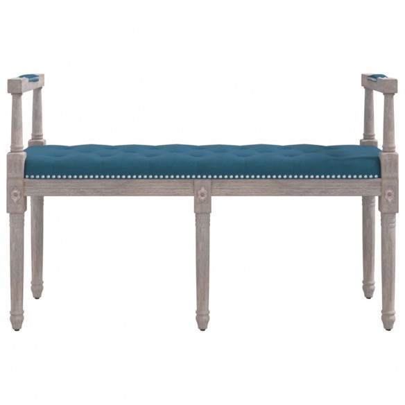 Banc Bleu 110x40x70 cm Velours