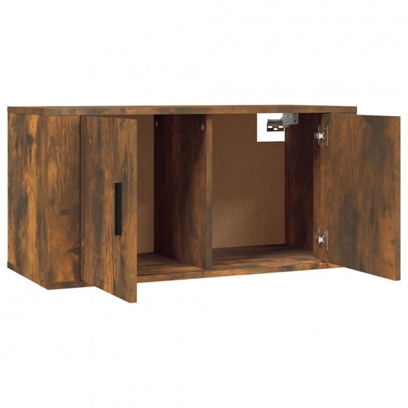 Ensemble de meubles TV 2 pcs Chêne fumé Bois d'ingénierie