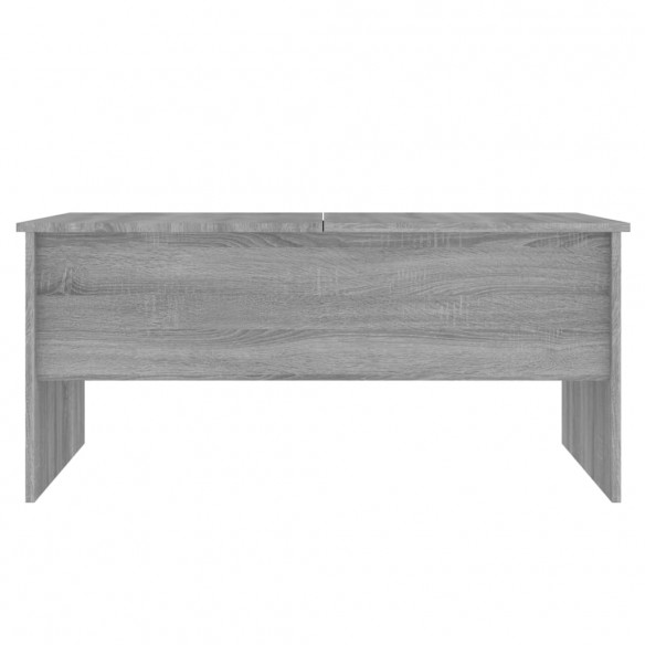 Table basse Sonoma gris 102x50,5x46,5 cm Bois d'ingénierie