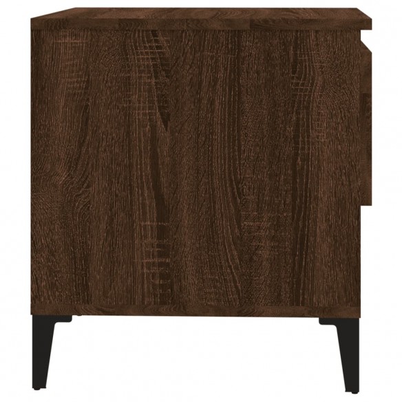 Table d'appoint Chêne marron 50x46x50 cm Bois d'ingénierie