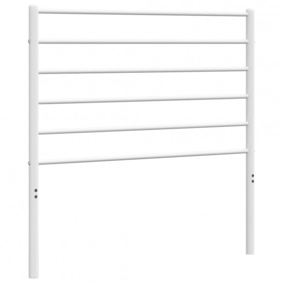 Tête de lit métal blanc 80 cm