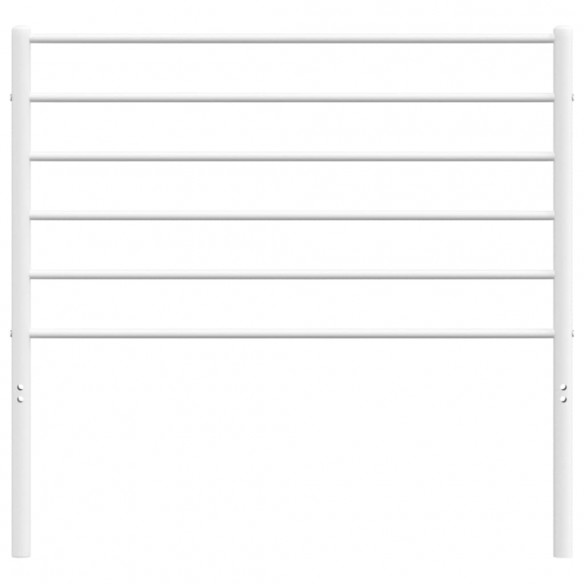 Tête de lit métal blanc 80 cm