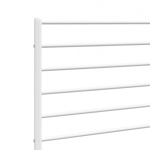 Tête de lit métal blanc 80 cm