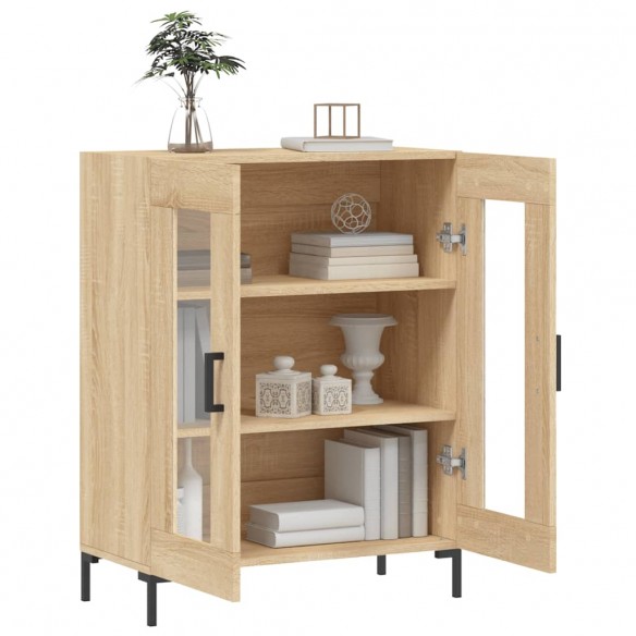 Buffet chêne sonoma 69,5x34x90 cm bois d'ingénierie