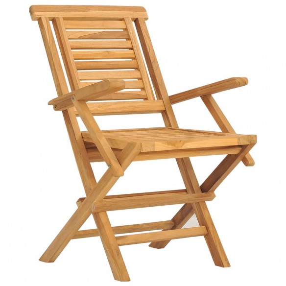 Chaises de jardin pliantes 8 pcs 56x63x90 cm bois massif teck