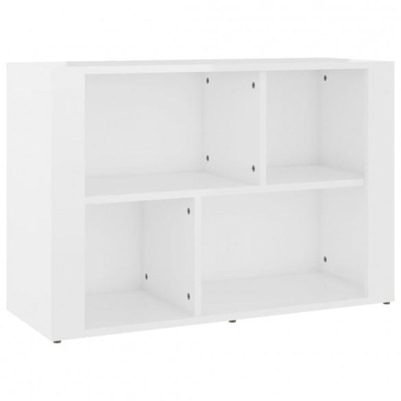 Buffet Blanc brillant 80x30x54 cm Bois d'ingénierie