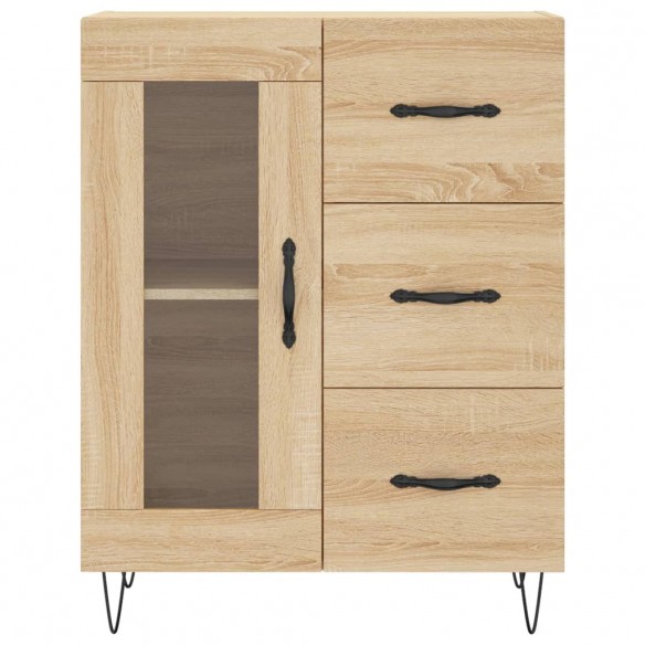 Buffet haut Chêne sonoma 69,5x34x180 cm Bois d'ingénierie