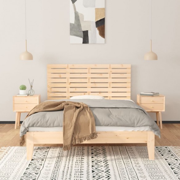 Tête de lit murale 146x3x63 cm Bois massif de pin