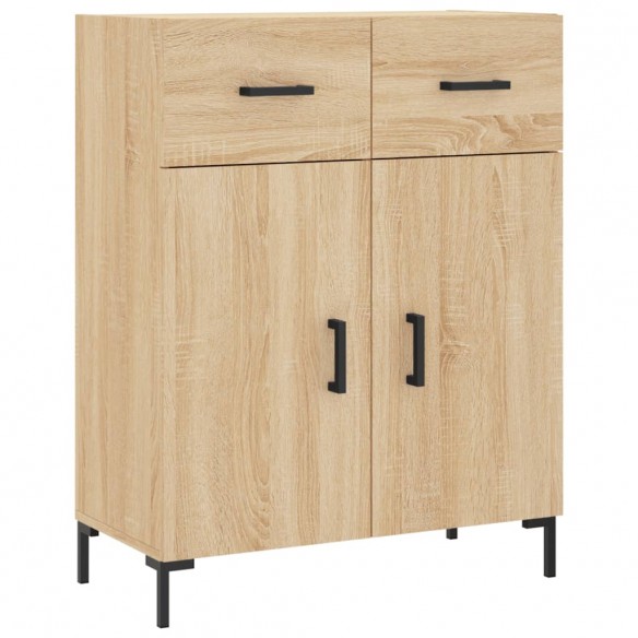 Buffet haut Chêne sonoma 69,5x34x180 cm Bois d'ingénierie