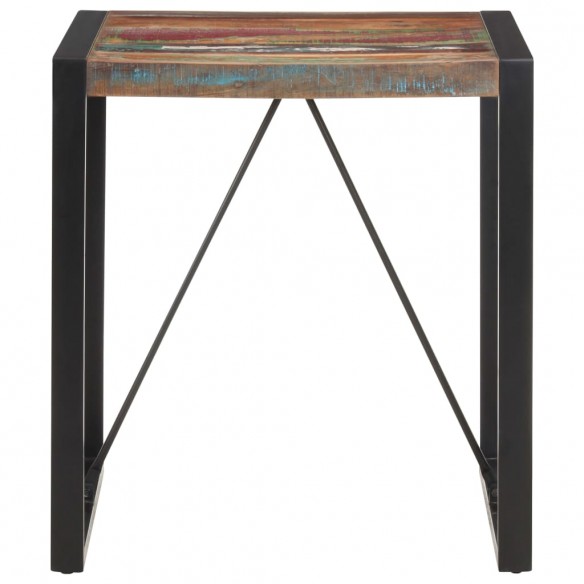 Table de salle à manger 70x70x75 cm Bois de récupération solide