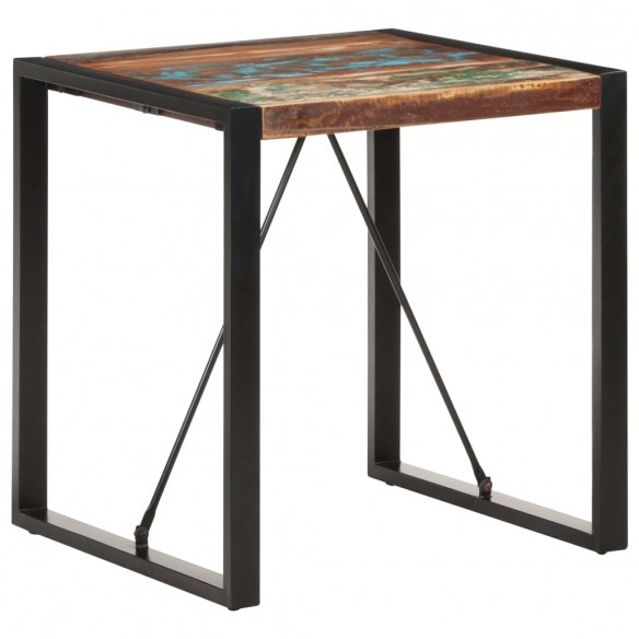 Table de salle à manger 70x70x75 cm Bois de récupération solide