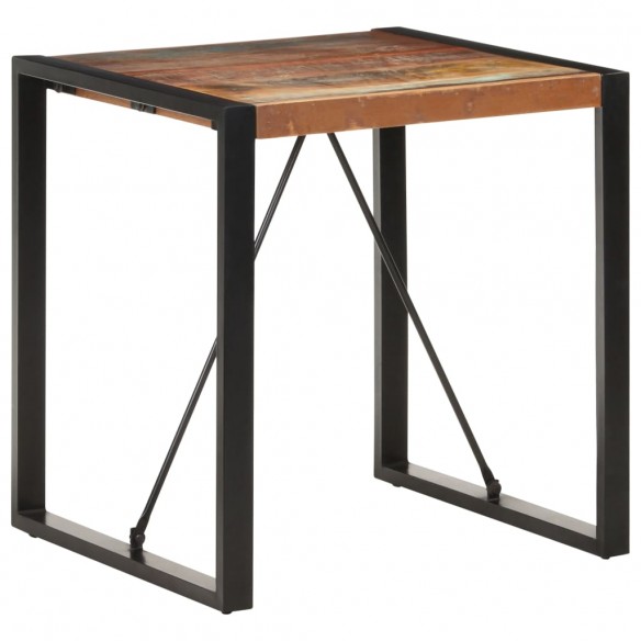 Table de salle à manger 70x70x75 cm Bois de récupération solide