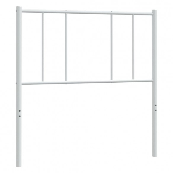 Tête de lit métal blanc 80 cm