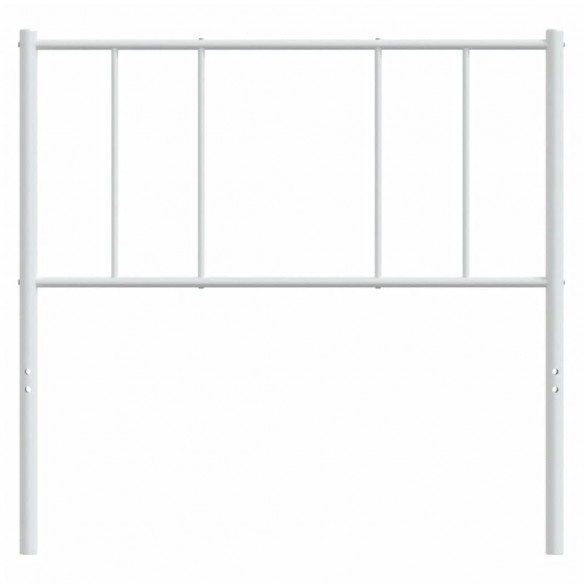 Tête de lit métal blanc 80 cm