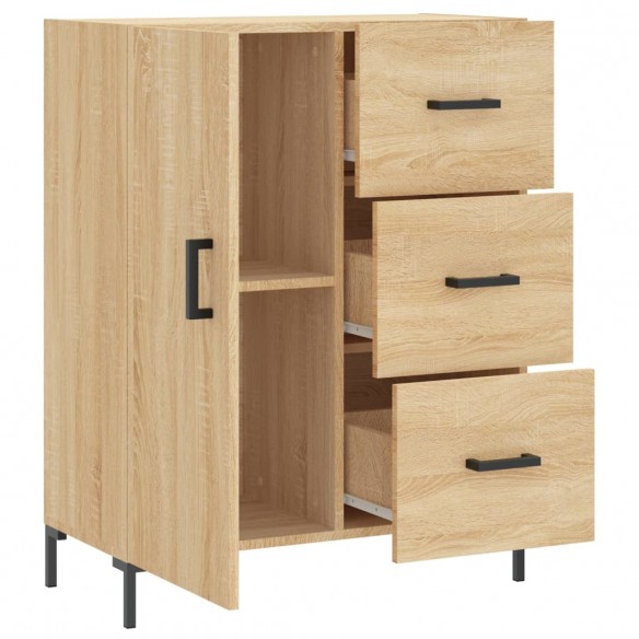 Buffet chêne sonoma 69,5x34x90 cm bois d'ingénierie