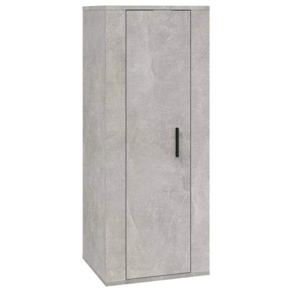 Ensemble de meubles TV 6 pcs Gris béton Bois d'ingénierie