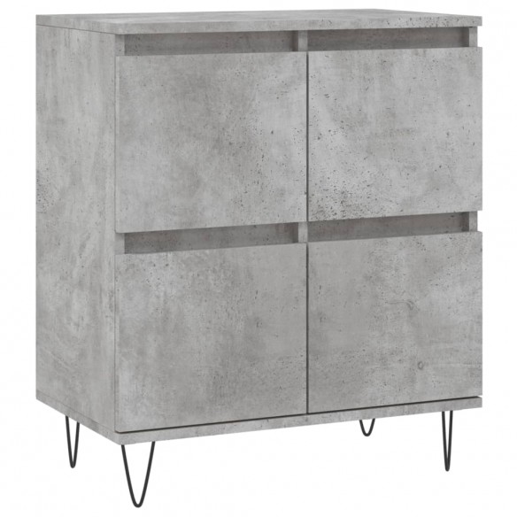 Buffet Gris béton 60x35x70 cm Bois d'ingénierie